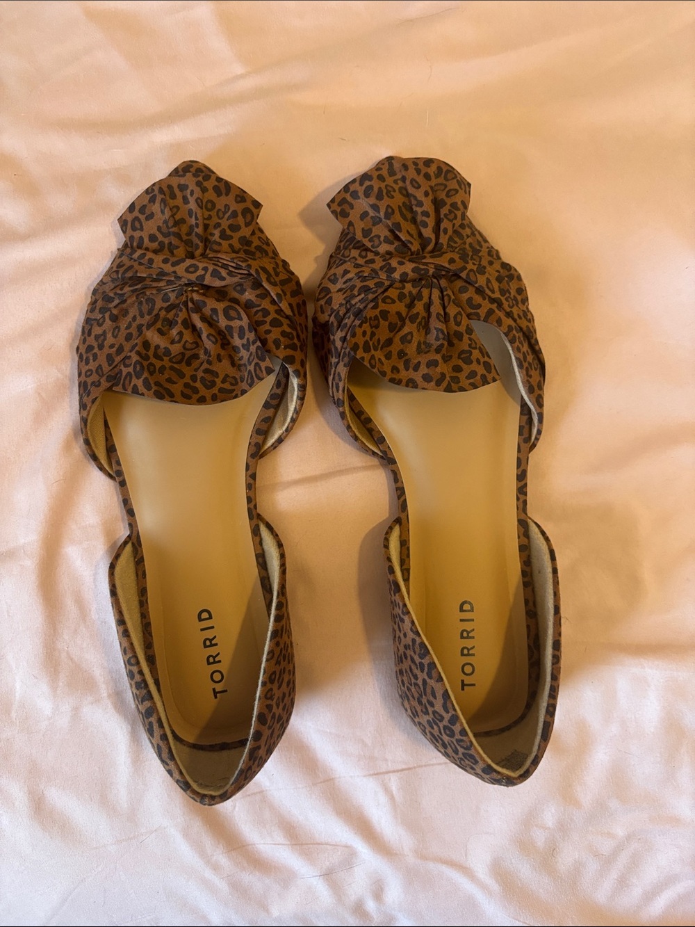torrid Leopard Print Brown Knot-Front Flats